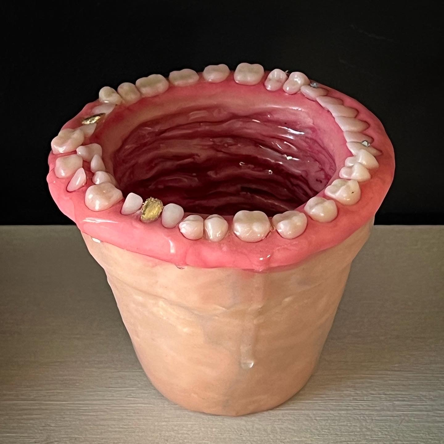 tooth succulent pot Sparkle Tooth Pot – The Creepy Crafter